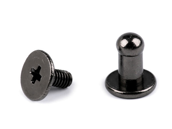Premium 4mm Button Head Chicago Screw Rivets for Leathercraft, Handbags, and Purse Making
