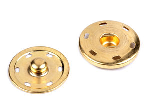 Premium 30mm Metal Sew-On Snap Fasteners | Rust-Resistant Press Studs for Coats, Jackets, and Bags