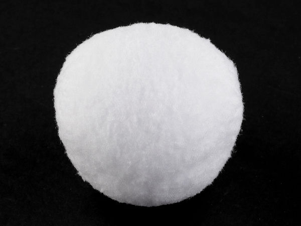 Premium 7cm Fake Snowball - Realistic Lightweight Decorative Pom Pom for Winter Displays and Indoor Play (Snow White)