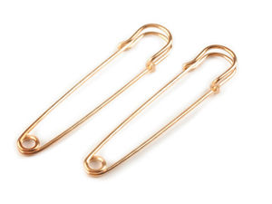 Premium Large Safety Pins 13x75mm - Decorative Kilt Pins for Brooches, Shawls, and DIY Crafts