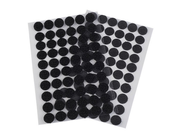 Premium Self-Adhesive Hook and Loop Fastener Dots (15mm) – Multi-Color Circular Sticky Coins