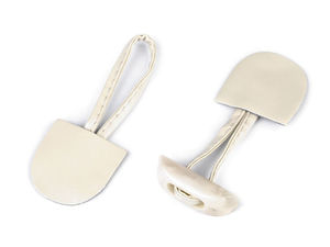 Premium Faux Leather Horn Toggle Fasteners | Sew-On Closures for Duffle Coats, Jackets & Knitwear