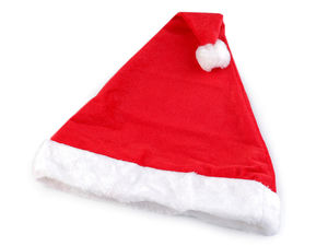 Classic Red Plush Christmas Hat - Premium Velvet Santa Claus Hat for Holiday Parties, Photo Shoots & Festive Celebrations