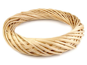 Premium Wicker Wreath (34 cm) - Natural DIY Craft & Home Decor Base