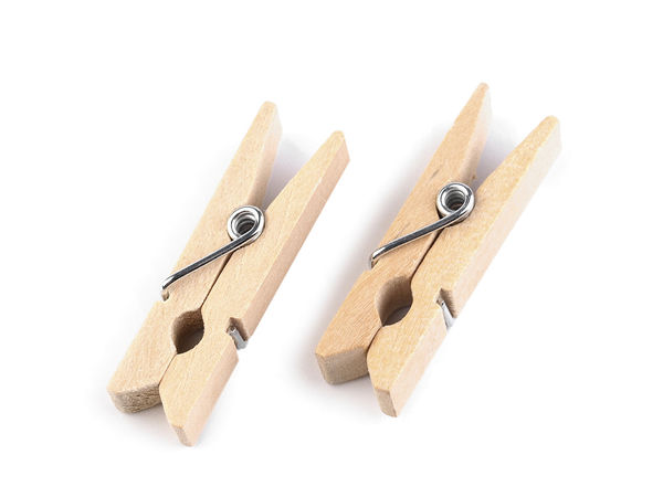 Premium Natural Wooden Clothespins – 7x35mm Mini Craft Pegs for Laundry, DIY Art, and Photo Displays