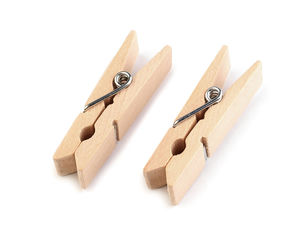 Premium Natural Wood Clothespins - Multi-Purpose Craft & Laundry Pegs (11x45 mm)