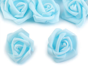 Premium Decorative Foam Roses (3-4 cm) - Artificial Flowers for Wedding & Craft Projects