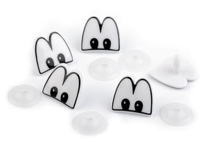 Premium Oval Cartoon Safety Eyes with Washers for DIY Doll & Plush Toy Crafting - 22x24mm