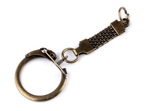 Premium Metal Keychain Ring with Clasp and Snap Hook - Versatile DIY Jewellery & Handbag Accessory Attachment