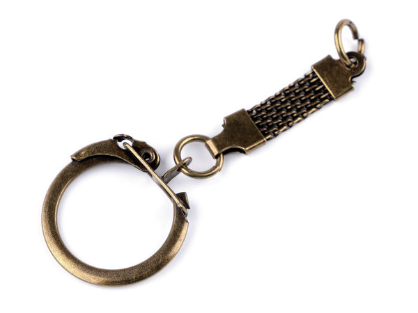 Premium Metal Keychain Ring with Clasp and Snap Hook - Versatile DIY Jewellery & Handbag Accessory Attachment