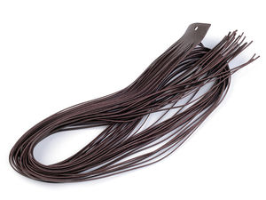 Premium Flat Genuine Leather Cord - 2mm Wide, 110cm Length for Jewelry Crafting, Braiding & Apparel Lacing