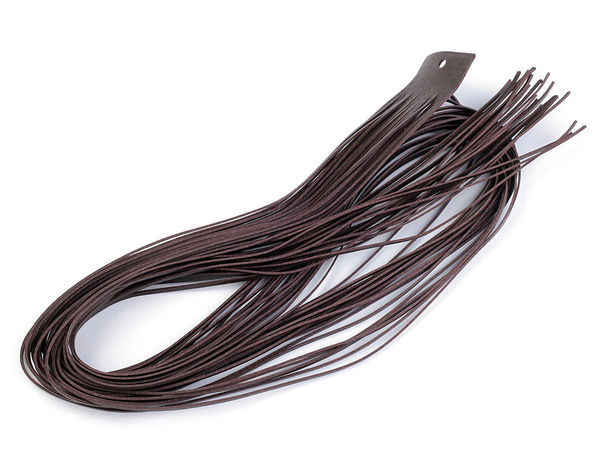 Premium Flat Genuine Leather Cord - 2mm Wide, 110cm Length for Jewelry Crafting, Braiding & Apparel Lacing