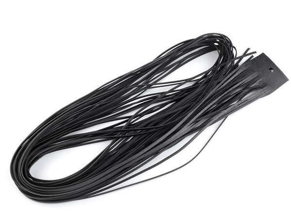 Premium Flat Genuine Leather Cord - 2mm Wide, 110cm Length for Jewelry Crafting, Braiding & Apparel Lacing
