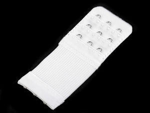 Premium Elastic Bra Extender - 40mm Width, 3-Row Adjustable Hook & Eye Lingerie Fastener