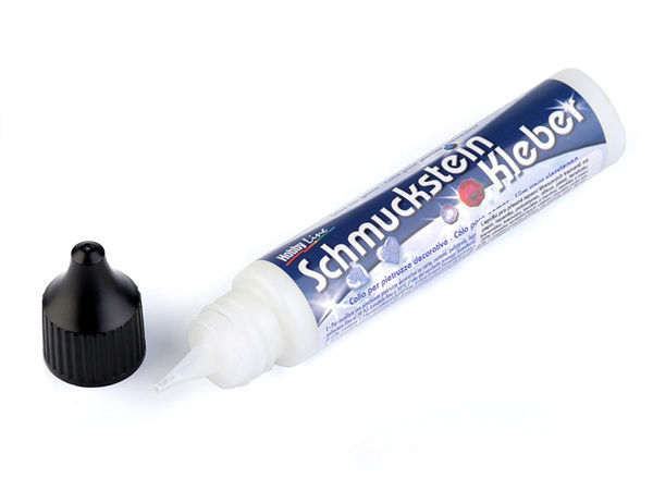 Premium Rhinestone and Gem Glue - 29ml Water-Based Fabric & Craft Adhesive with Precision Nozzle (Transparent Dry)