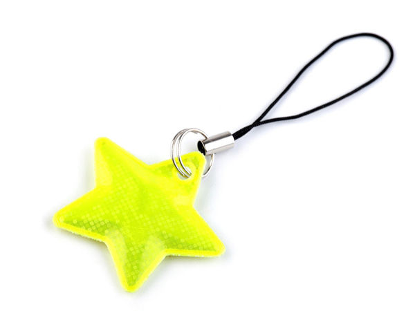Star Reflective Safety Pendant - High-Visibility Reflector for Backpacks, Bags, and Zippers