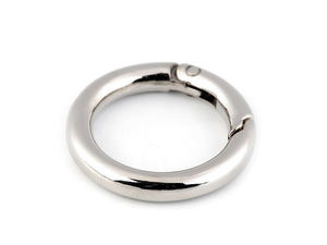 25mm Round Spring O-Rings - Premium Metal Spring Gate Snap Clips and Keyrings for Handbags, Purses, and DIY Crafting