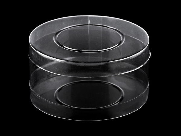 Clear Round Plastic Packaging Container (98mm) - Transparent Craft, Gift, and Display Box
