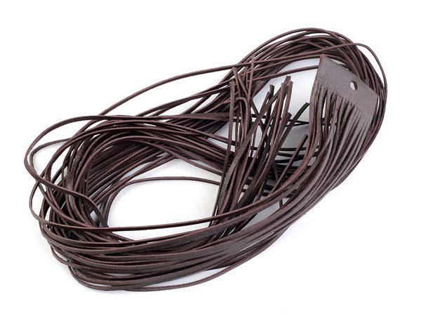 Premium Genuine Leather Cord – 2mm Flat Leather String for Jewelry Making, Beading, and Decorative Apparel Lacing (95cm)