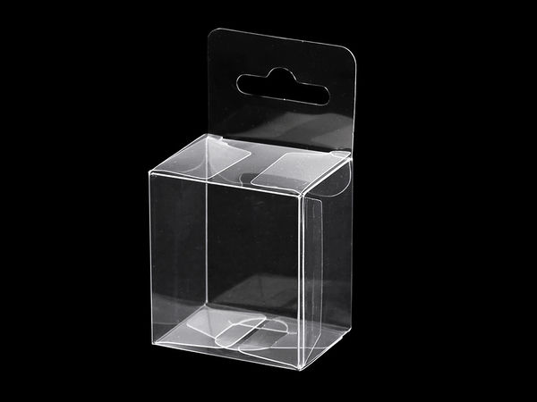 Premium Transparent Gift and Craft Packaging Box with Hang Hole