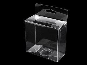 Premium Transparent Gift and Craft Packaging Box with Hang Hole