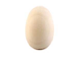 Unfinished Wooden Easter Eggs (25x40 mm) for DIY Crafts and Painting - Natural Wood Head & Egg Blanks