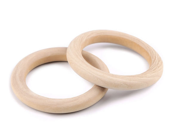 Premium Natural Wooden Ring, 70mm - Unfinished Wood Hoop for DIY Crafts, Dreamcatchers, and Jewelry Making
