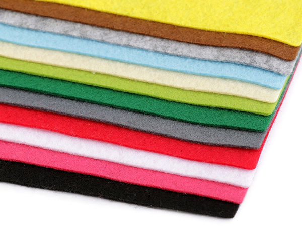 Premium Soft Craft Felt Sheets (30x30 cm) - Assorted Colors for Sewing, Embroidery, and DIY Crafts