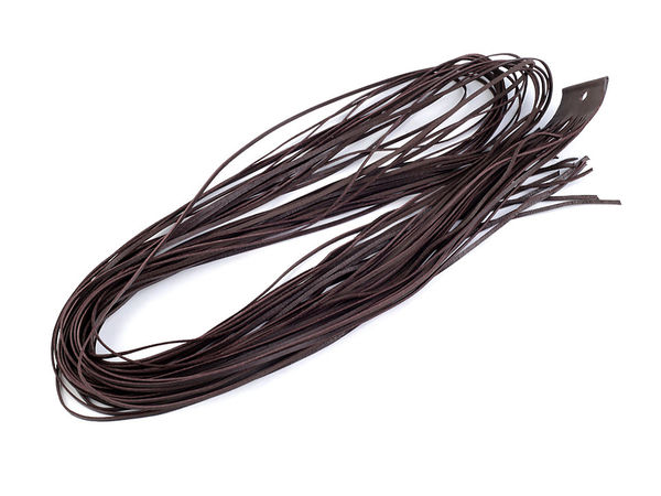 Premium Flat Genuine Leather Cord 2mm x 120cm - High-Strength Pigskin String for Jewelry Making, Braiding, and Decorative Apparel Lacing