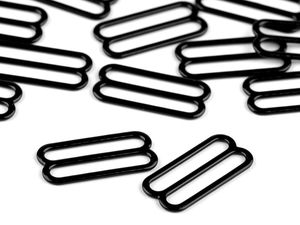Premium Metal Lingerie & Swimwear Strap Hardware - 25mm Hooks and Sliders for Bra and Swimsuit Adjustment