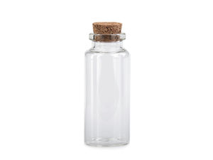 Clear Mini Glass Vials with Natural Cork Stoppers, 30x70mm - Multi-Purpose Craft Jar Set (12-Pack)