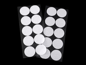 Self-Adhesive Hook and Loop Fastener Dots (35mm) – Premium Round Sticky Back Coins for Crafts, Mounting, and Displays
