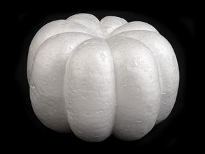 Premium DIY Polystyrene Craft Pumpkin for Autumn & Halloween Decor - 8 x 12.5 cm