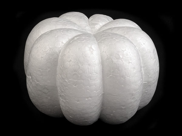 Premium DIY Polystyrene Craft Pumpkin for Autumn & Halloween Decor - 8 x 12.5 cm