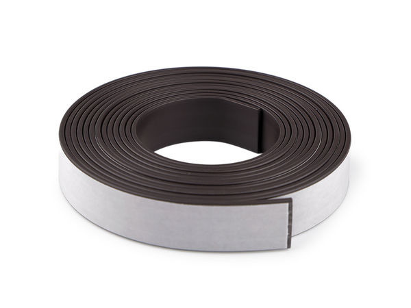 Premium Self-Adhesive Magnetic Tape Roll - Flexible Magnetic Strip for DIY Crafts, Office, and Home Organization (Black)