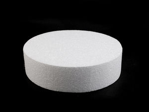 Premium Round Styrofoam Cake Dummy (20 cm) – Polystyrene Foam Base for DIY Crafts, Cake Decorating, and Floral Displays