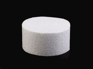 Premium Round Styrofoam Cake Dummy (10 cm) – High-Density Polystyrene Foam Form for Cake Decorating, Crafts, and DIY Displays