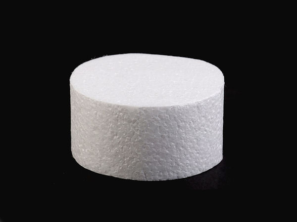 Premium Round Styrofoam Cake Dummy (10 cm) – High-Density Polystyrene Foam Form for Cake Decorating, Crafts, and DIY Displays