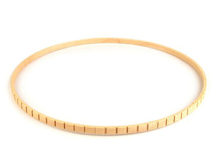 Premium Beechwood Craft Hoop with Weaving Notches (28.5 cm) - Natural Wood Ring for DIY Dreamcatchers, Wind Chimes & Mandala String Art