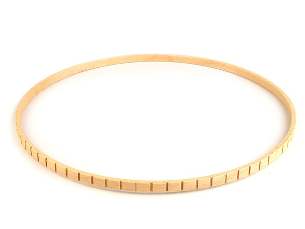 Premium Beechwood Craft Hoop with Weaving Notches (28.5 cm) - Natural Wood Ring for DIY Dreamcatchers, Wind Chimes & Mandala String Art