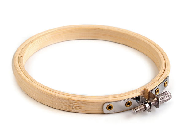 Premium Bamboo Embroidery Hoop, 10 cm - Beech Finish