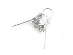 Premium Christmas Ornament Caps with Spring Wire Loop Hangers for DIY Bauble Crafting