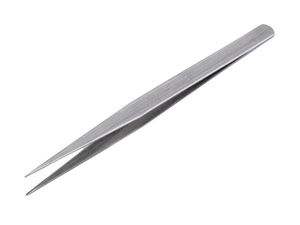Professional 15cm Precision Metal Sewing Tweezers - Straight & Curved Tips