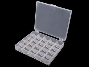Premium Clear Sewing Machine Bobbin Storage Box - Professional Organizer Case