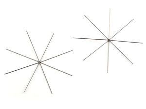 Premium Stainless Steel Wire Star Frame for DIY Christmas Snowflake Ornaments - 9cm, 8 Beams