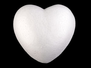 Premium Polystyrene Styrofoam Heart for DIY Crafts, Wedding Decor, and Festive Ornaments - 15cm