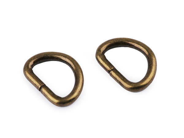 Premium Metal D-Rings (15mm Inner Width) - Non-Welded Hardware for Handbags, Purses, and Small Pet Collars