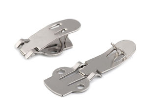 19mm Metal Shoe & Fashion Clip Base for DIY Adornments - Nickel