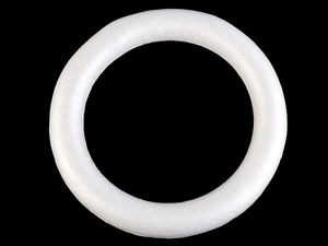 Premium Polystyrene Craft Wreath (30cm) – Versatile Styrofoam Ring for DIY Floral Arrangements, Holiday Decorating, and Handcrafts