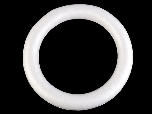 Premium Polystyrene Craft Wreath (30cm) – Versatile Styrofoam Ring for DIY Floral Arrangements, Holiday Decorating, and Handcrafts